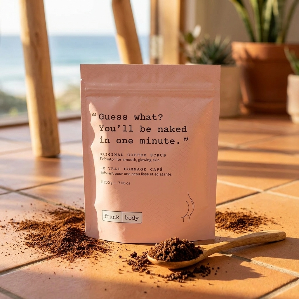 frank body Original Coffee Scrub mit Kaffeepulver – Kaffee-Peeling