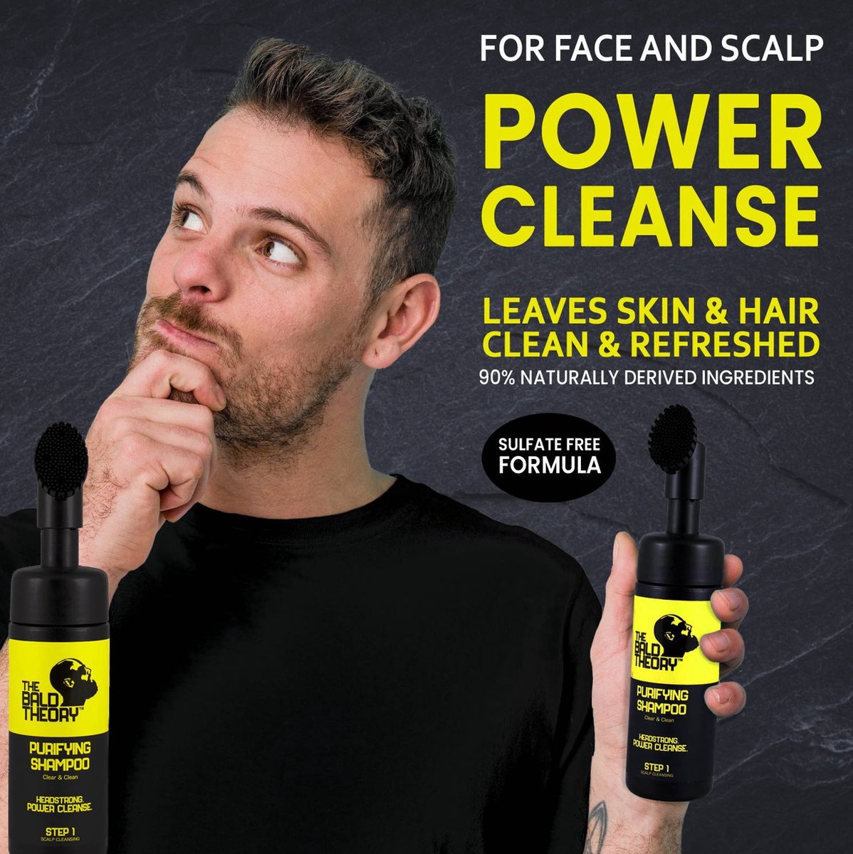 THE BALD THEORY Bald Head Care Set – 3-piece