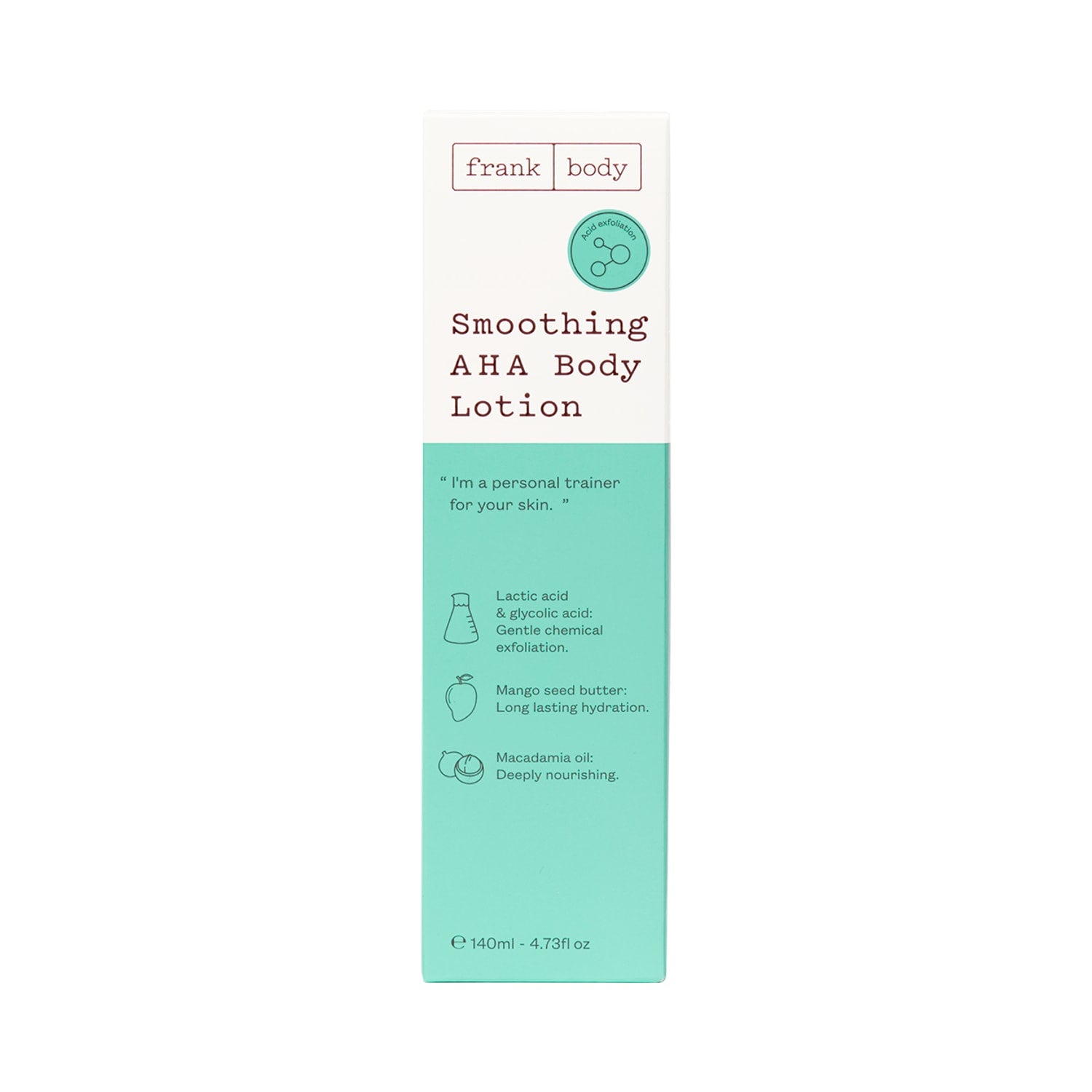 FRANK BODY Smoothing AHA Body Lotion 140ml