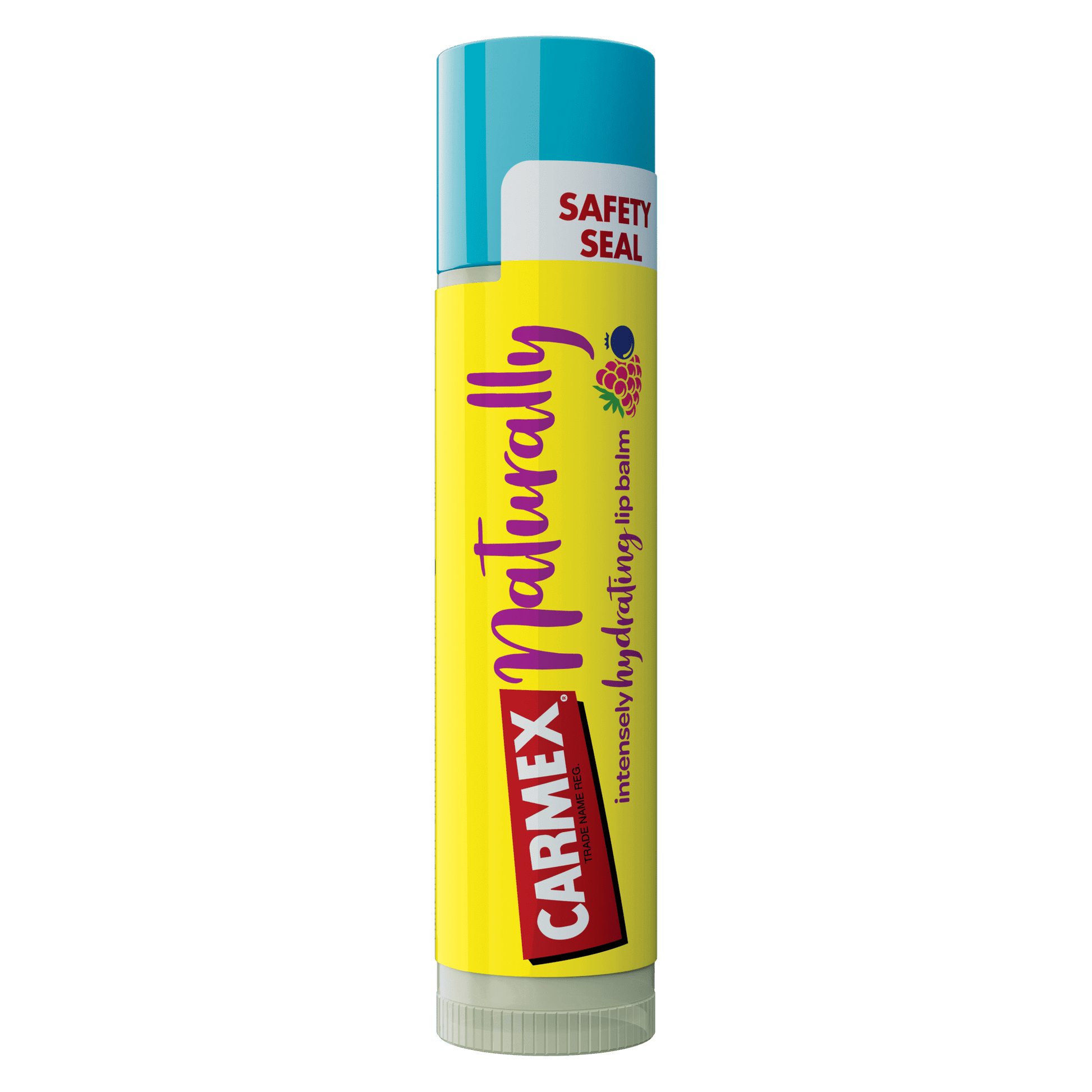 CARMEX Stick Naturally Berry Detail – kribbelfreie Lippenpflege mit Beerenduft