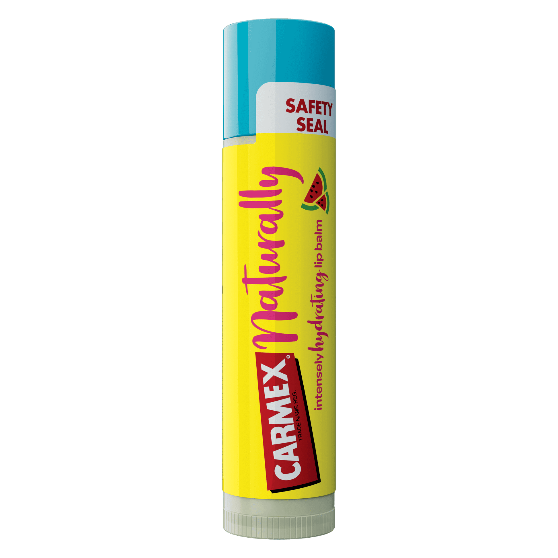 CARMEX Stick Naturally Watermelon Detail – kribbelfreie Lippenpflege mit Wassermelonenduft