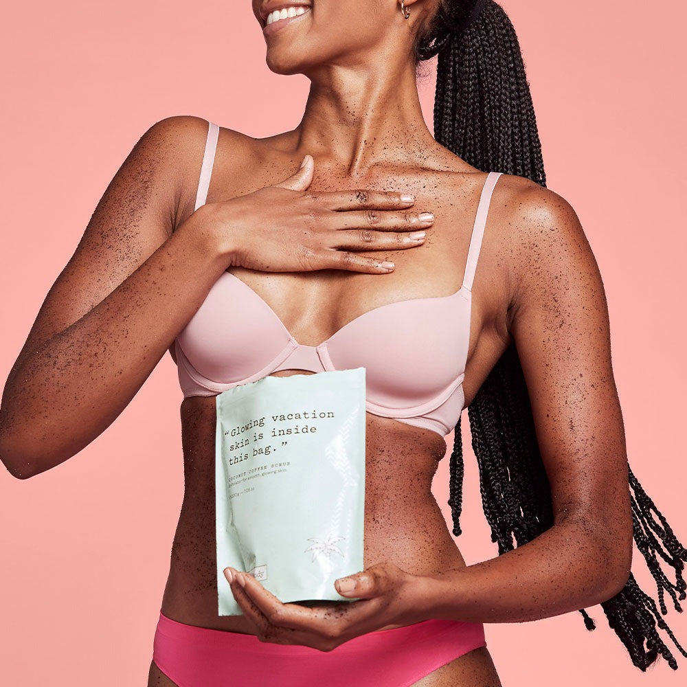 FRANK BODY Coconut Coffee Scrub 200g – Anwendung 2