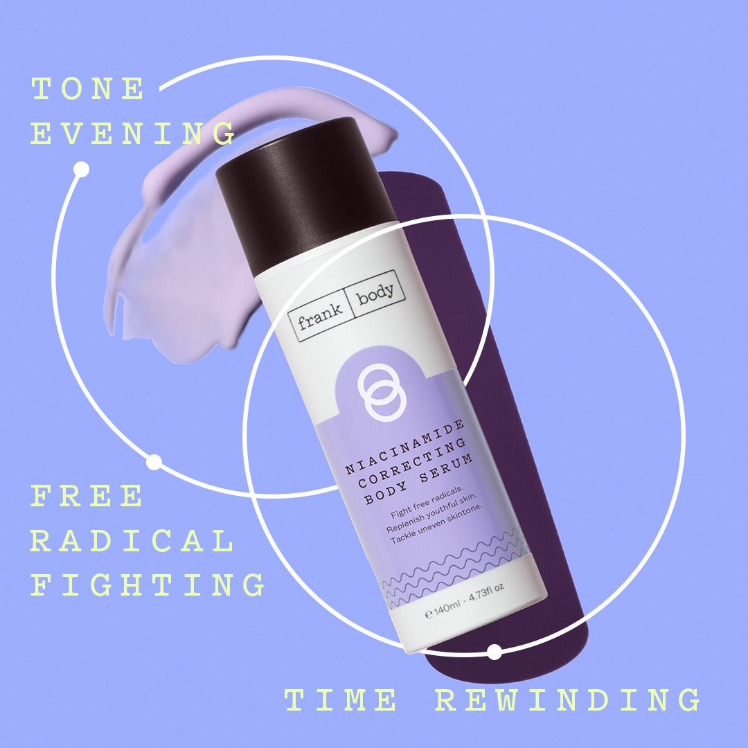 FRANK BODY Niacinamide Correcting Body Serum 140ml – Anwendung 3