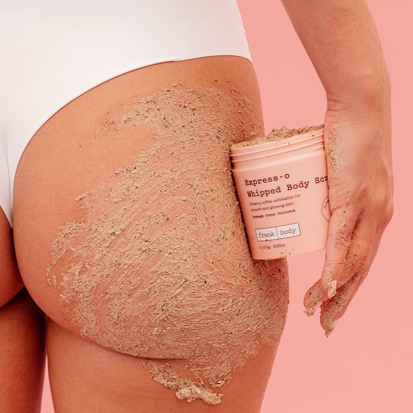 FRANK BODY Express-o Whipped Body Scrub 250g – Anwendung 3
