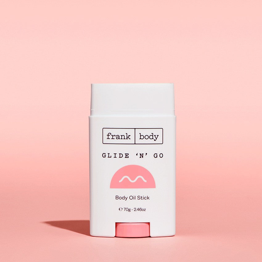 FRANK BODY Glide 'n' Go Body Oil Stick – Anwendung 2