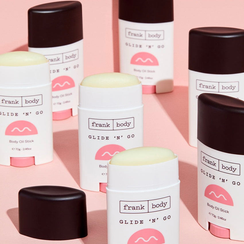 FRANK BODY Glide 'n' Go Body Oil Stick – Anwendung 3