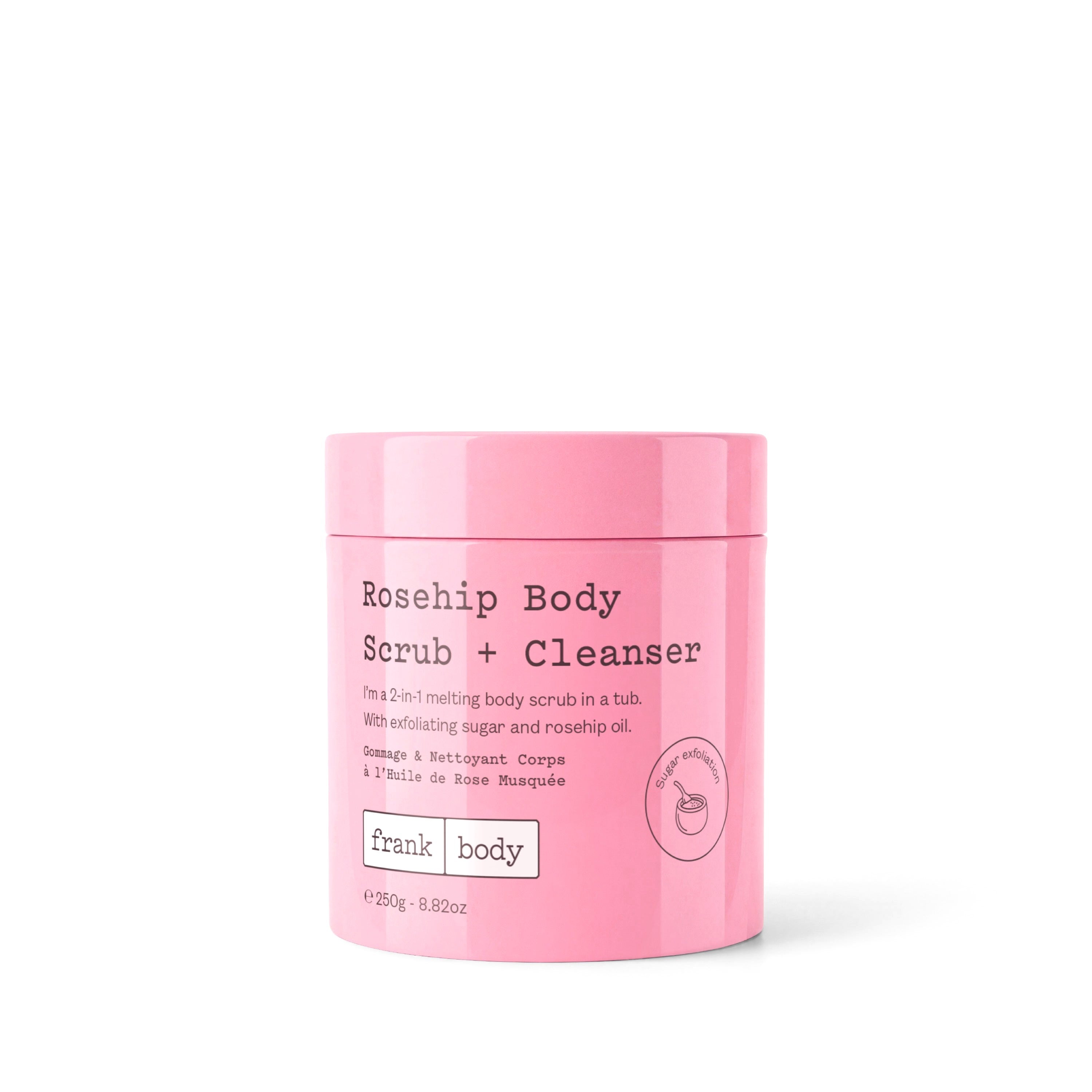 FRANK BODY Rosehip Body Scrub + Cleanser 250g – Produktbild
