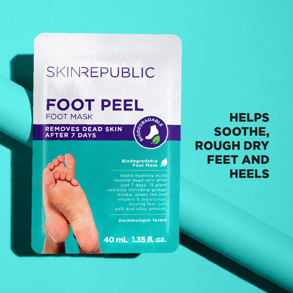 Masque pour les pieds SKIN REPUBLIC Foot Peel – Exfoliant pour les callosités des pieds