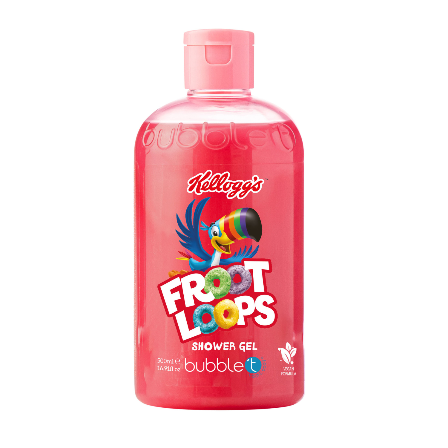 BUBBLE T x Kelloggs Fruit Loops Duschgel – Fruchtig-bunter Duft Körperpflege 500ml