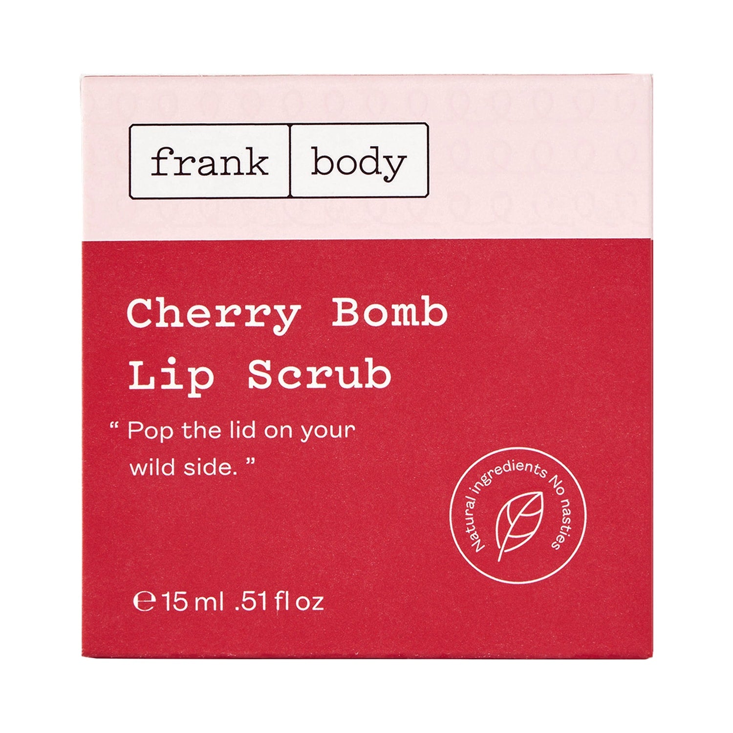 FRANK BODY Cherry Bomb Lip Scrub 15ml