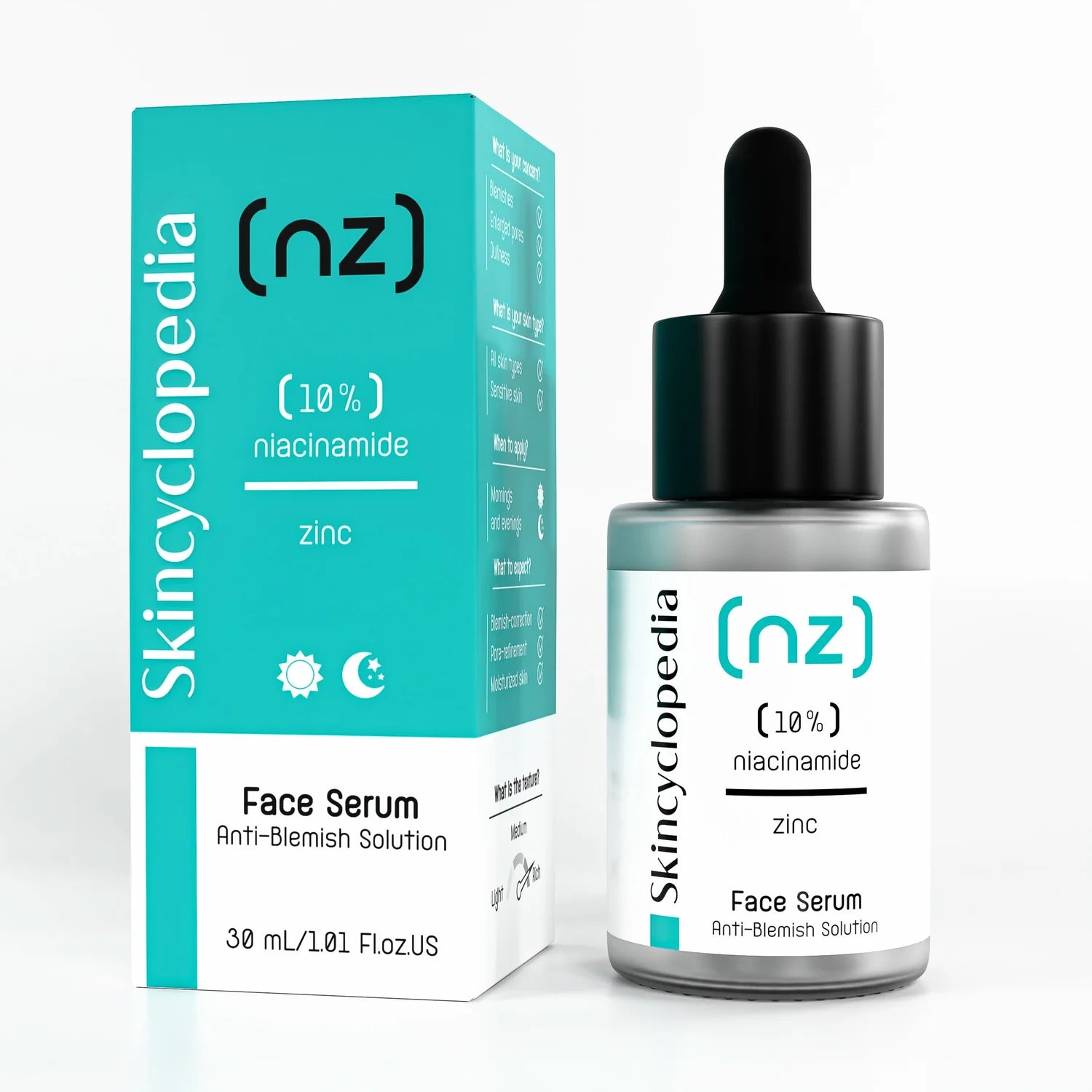SKINCYCLOPEDIA Niacinamide 10 % Serum + Zink – Porenverfeinerung & Hautbalance