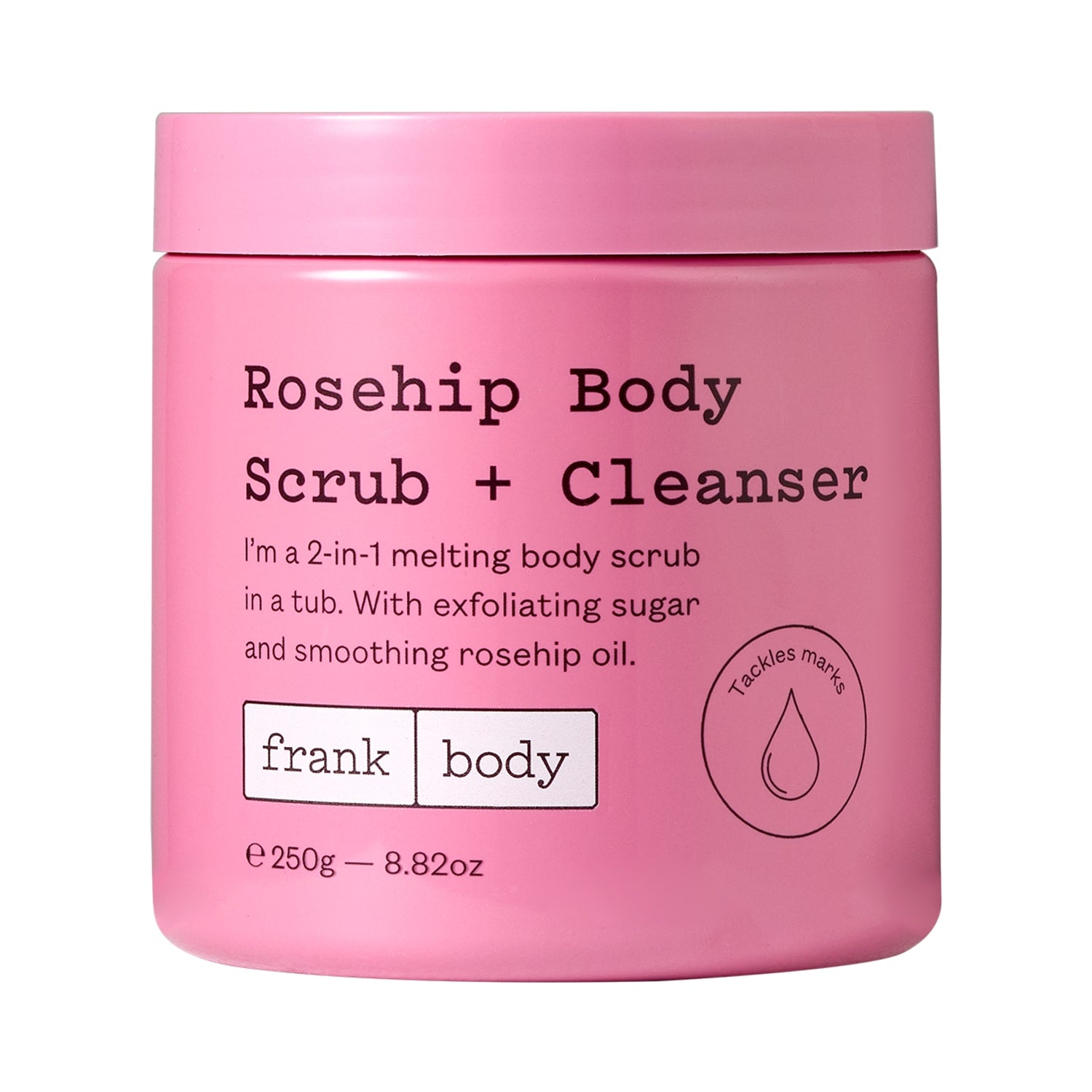 FRANK BODY Rosehip Body Scrub + Cleanser 250g