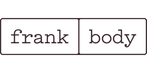 Frank Body logo for homepage brand strip