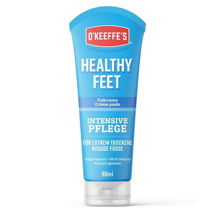 Blaue Tube O'KEEFFE'S Healthy Feet Feet Fusscreme Intensive Pflege für extrem trockene und rissige Füße