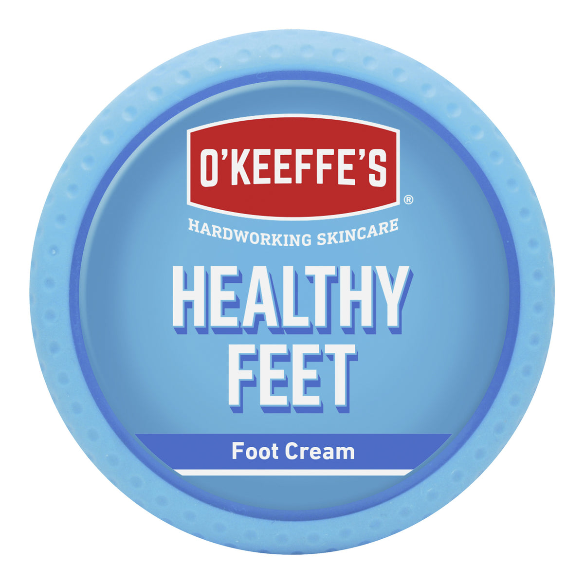 O'KEEFFE'S Healthy Feet Fusscreme Tiegel 91 g, Deckel von oben