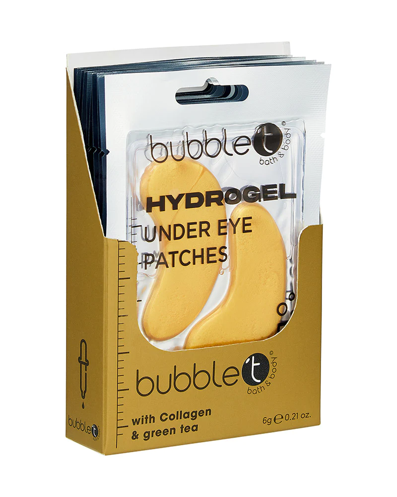BUBBLE T Hydrogel Eye Patches with Collagen and Green Tea