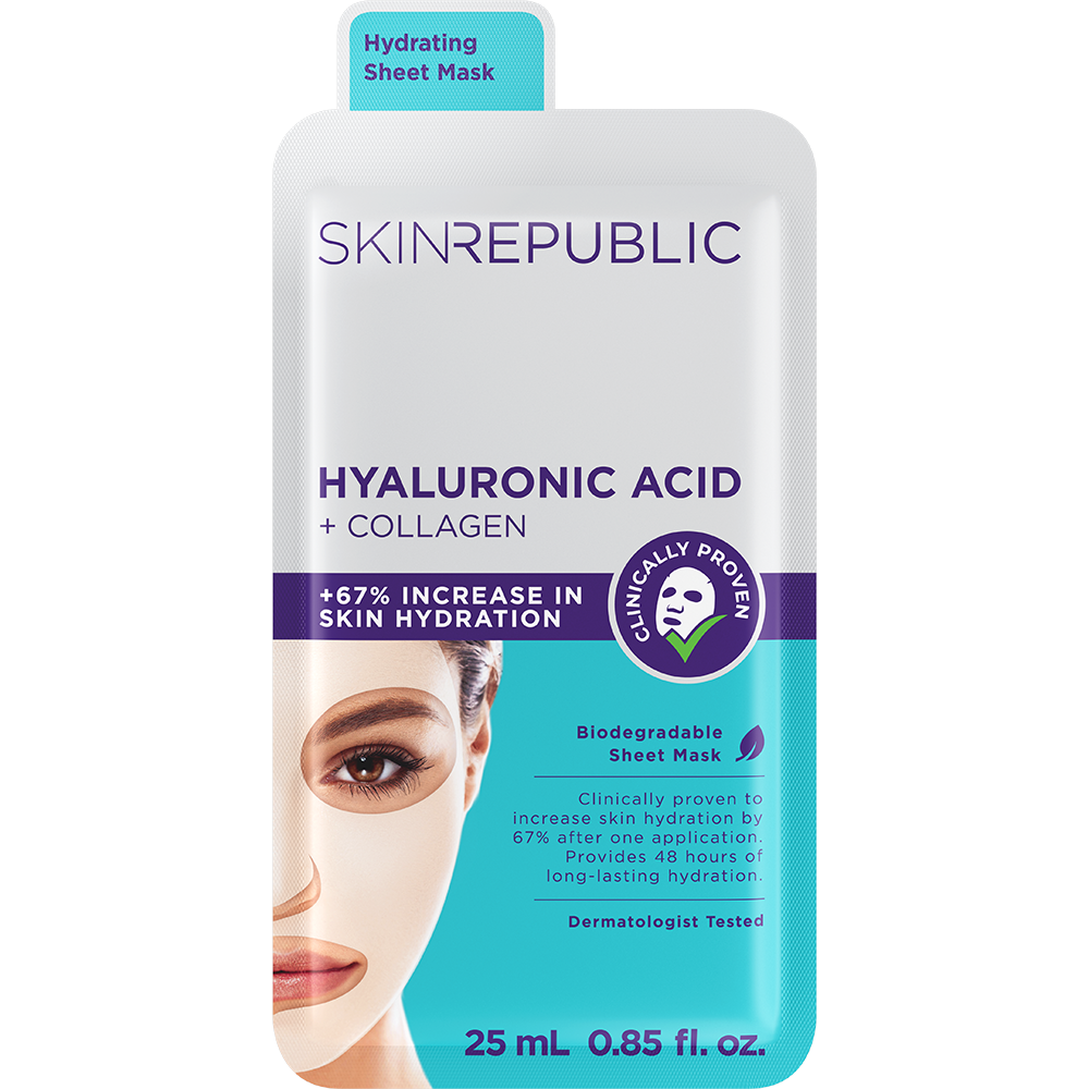SKIN REPUBLIC Hyaluronic Acid + Collagen Face Mask