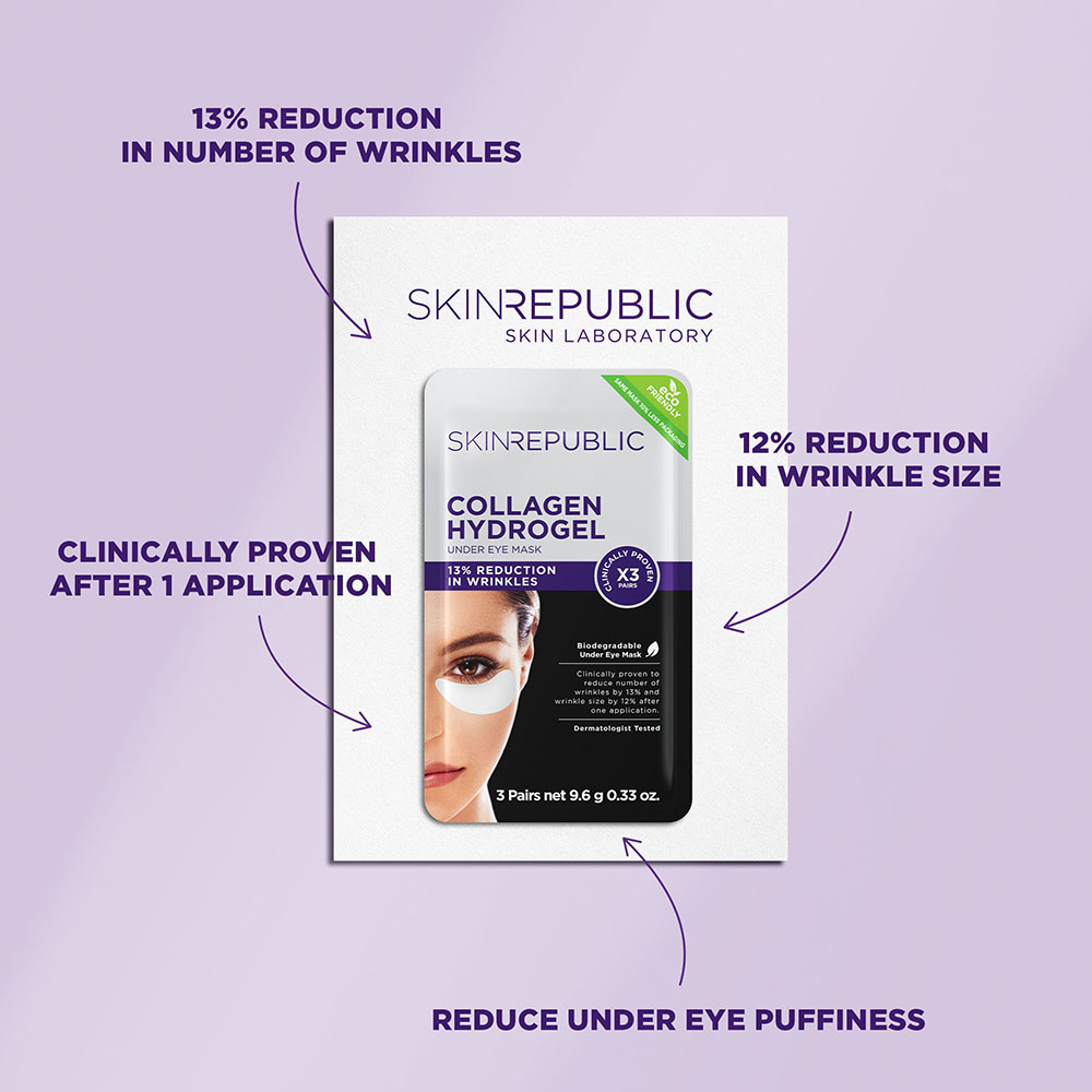 SKIN REPUBLIC Collagen Under Eye Patch (3 PAIRS)