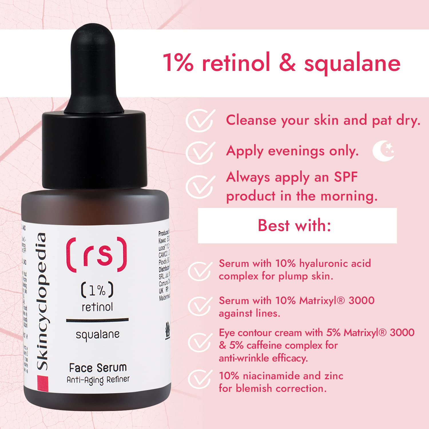 SKINCYCLOPEDIA Face Serum 1% Retinol + Squalane